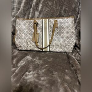 Tory Burch T monogram tiramisu Tote Bag